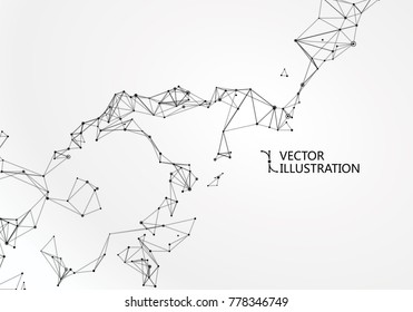 Internet connection, abstract sense of science and technology graphic design.