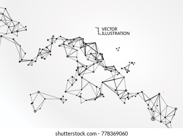 Internet connection, abstract sense of science and technology graphic design.