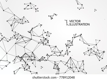 Internet connection, abstract sense of science and technology graphic design.