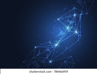 Internet connection, abstract sense of science and technology graphic design.
