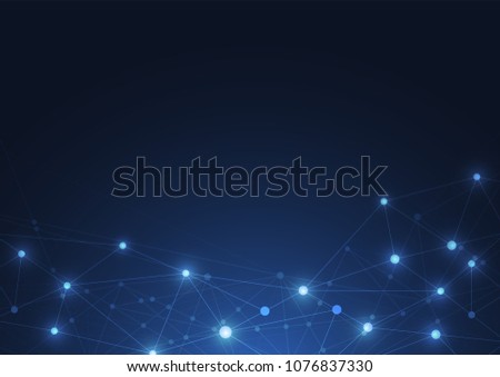 Internet connection, abstract sense of science and technology graphic design.