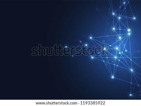 Internet connection, abstract sense of science and technology graphic design.