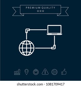 Internet connection, Data Exchange, Transfer Concept  Icon