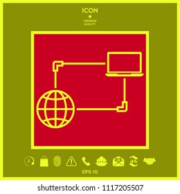 Internet connection, Data Exchange, Transfer Concept  Icon