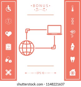 Internet connection, Data Exchange, Transfer Concept  Icon