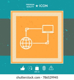 Internet connection, Data Exchange, Transfer Concept  Icon