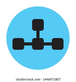 internet connection icon. flat illustration of internet connection vector icon for web