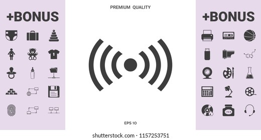 Internet connection icon - graphic elements for your design