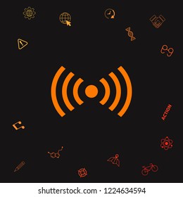 Internet connection icon. Graphic elements for your design