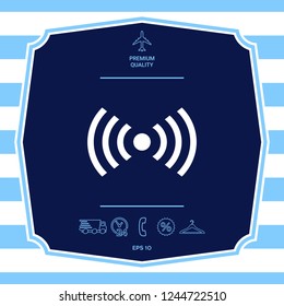 Internet connection icon. Graphic elements for your design