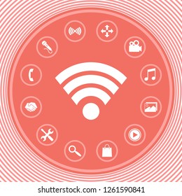 Internet connection icon. Graphic elements for your design