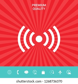 Internet connection icon. Graphic elements for your design