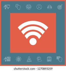 Internet connection icon. Graphic elements for your design