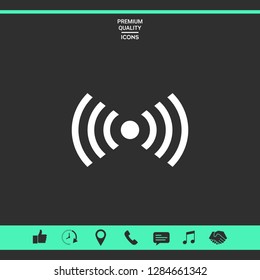 Internet connection icon. Graphic elements for your design