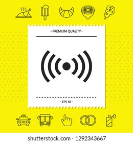 Internet connection icon. Graphic elements for your design