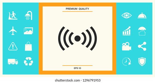 Internet connection icon. Graphic elements for your design