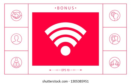 Internet connection icon. Graphic elements for your design