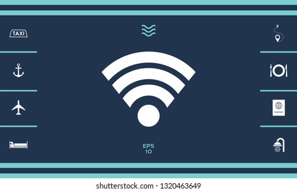 Internet connection icon. Graphic elements for your design