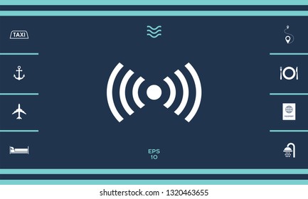 Internet connection icon. Graphic elements for your design