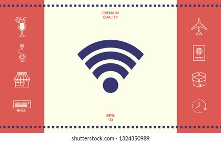 Internet connection icon. Graphic elements for your design