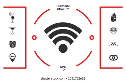 Internet connection icon. Graphic elements for your design