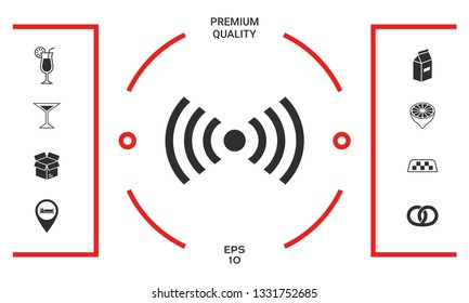 Internet connection icon. Graphic elements for your design