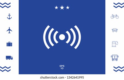 Internet connection icon. Graphic elements for your design
