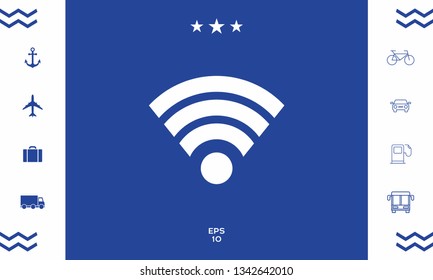 Internet connection icon. Graphic elements for your design