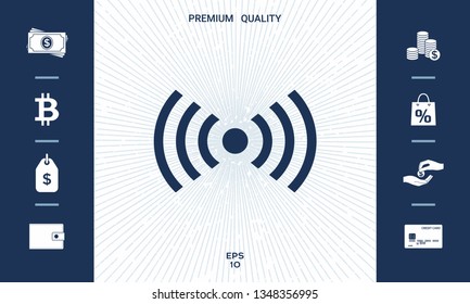 Internet connection icon. Graphic elements for your design