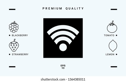 Internet connection icon. Graphic elements for your design