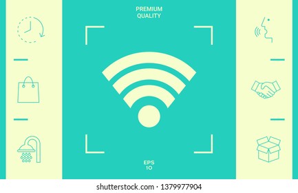 Internet connection icon. Graphic elements for your design