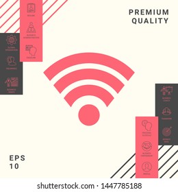 Internet connection icon. Graphic elements for your design