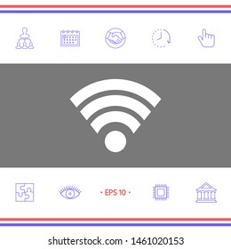 Internet connection icon. Graphic elements for your design