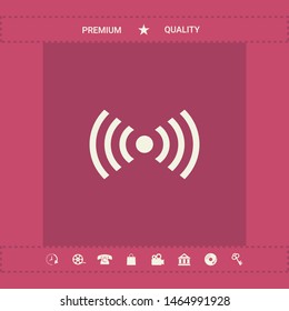 Internet connection icon. Graphic elements for your design