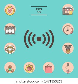 Internet connection icon. Graphic elements for your design