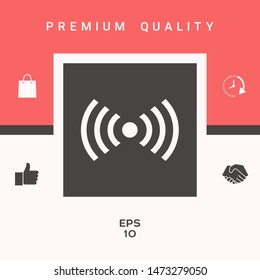 Internet connection icon. Graphic elements for your design