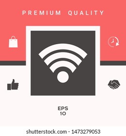 Internet connection icon. Graphic elements for your design