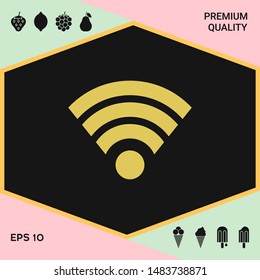 Internet connection icon. Graphic elements for your design