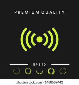 Internet connection icon. Graphic elements for your design