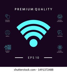 Internet connection icon. Graphic elements for your design