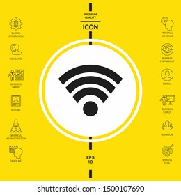 Internet connection icon. Graphic elements for your design