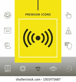 Internet connection icon. Graphic elements for your design