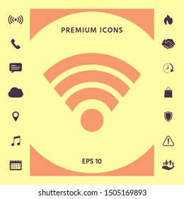 Internet connection icon. Graphic elements for your design