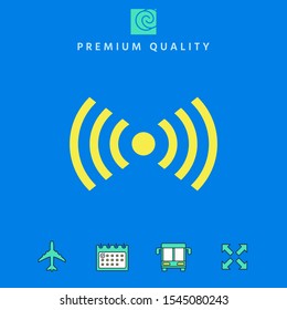 Internet connection icon. Graphic elements for your design