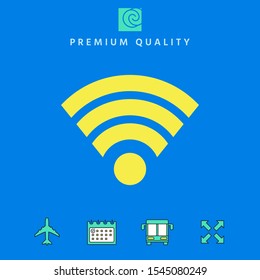 Internet connection icon. Graphic elements for your design