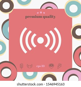 Internet connection icon. Graphic elements for your design