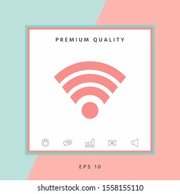 Internet connection icon. Graphic elements for your design