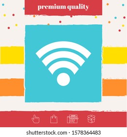 Internet connection icon. Graphic elements for your design