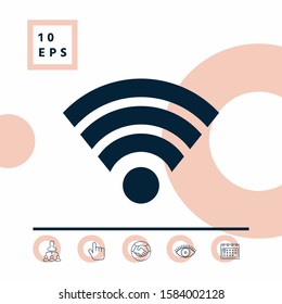 Internet connection icon. Graphic elements for your design