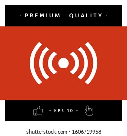 Internet connection icon. Graphic elements for your design